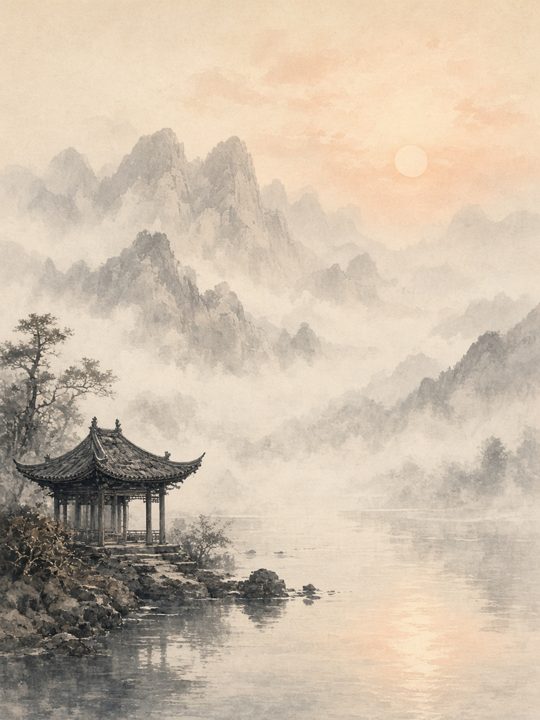 国风水墨山水
